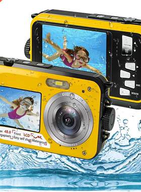 Full HD 2.7K 48MP Underwater Waterproof Digital Camera Dual
