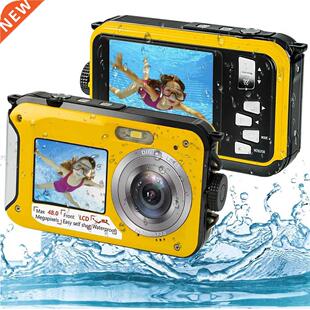 Full HD 2.7K 48MP Underwater Waterproof Digital Camera Dual