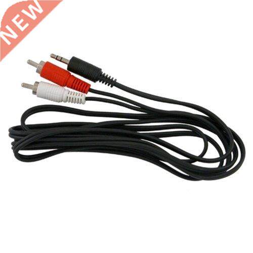 .5mm PC Aux To Dual 2 RCA Audio Cable MaleMale 1.5Meters