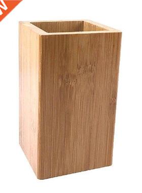 Square Bamboo udent Desktop Pen Pencil Holder ationery