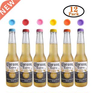 12Pcs Silicone Wine Stopper Reusable Beer Bottle Caps Leak