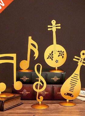 Creative Nordic Golden Iron Art Self-eating Musical Note
