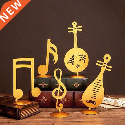 Creative Nordic Golden Iron Art Self-eating Musical Note