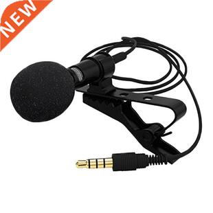 Clip-on Microphone Collar Lapel Lavalier Wired Mic Interview