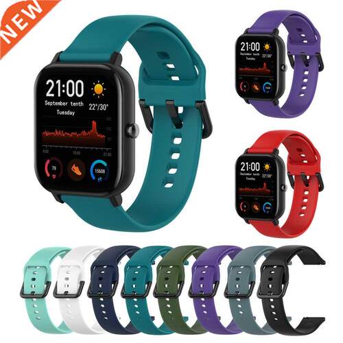 Silicone Bracelet For Amazfit Gts Bip Gtr 42mm Wrist Strap F