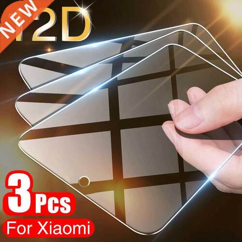 3PCS Protective Glass For Xiaomi Redmi Note 10 9 8 7 10 Pro
