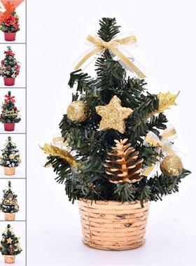 1pc Christmas Decoration Trees 20cm Artificial Table Mini C