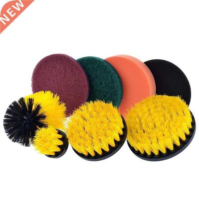 Drill Brush Scrub Pads 8 Piece Power Scrubber Cleaning Kit A