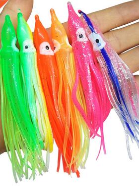 20 pieces Rubber Squid Skirts 5cm 9cm 11cm Octopus Soft Fish