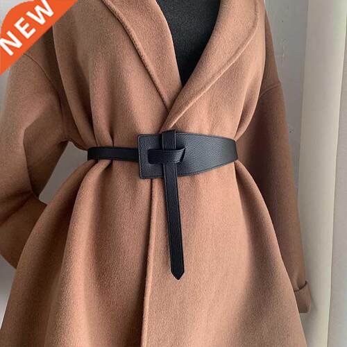 Designer belts for women high quality knot soft pu leather l