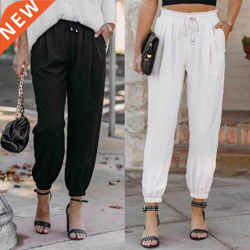 Trousers Pants Women for autumn Jogging Pockets reetwear