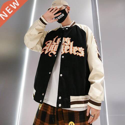Embroidery Bomber Jacket Men Autumn University Varsity Jacke