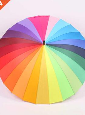 2020 Fashionable 24K Rainbow Big Umbrella Windproof Men&