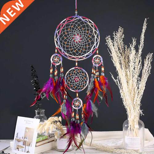 NEW Creatve all handmade fve-rng dream catcher pendant l
