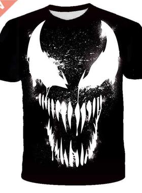 Marvel Men Clothes 2022 New Mens Summer Venom Print Men Shor