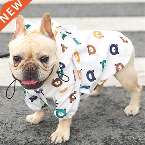 Pet Dog Raincoat Pug French Bulldog Clothes Waterproof Cloth