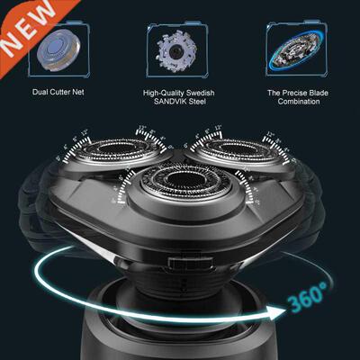 Triple Blade Electric Shaver Male Washable Rechargeable Shav