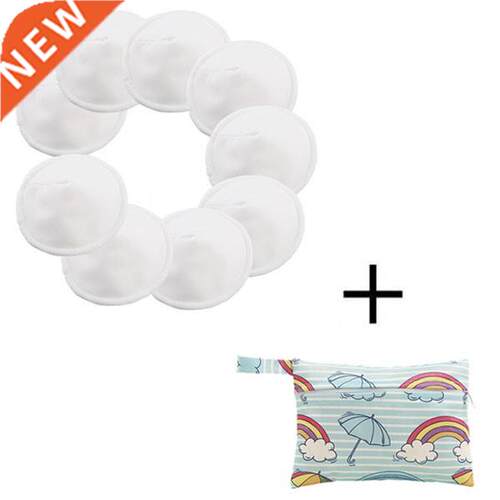 [simfamily] 10PCS Reusable Bamboo Breast Pad Nursing Pads M