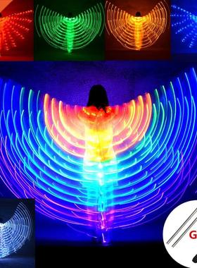 Belly Dance LED Wings Children Performance Fluorescent Butte