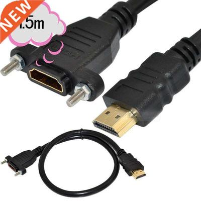 1.5m 5Ft HDMI male to female panel mount extension Cable