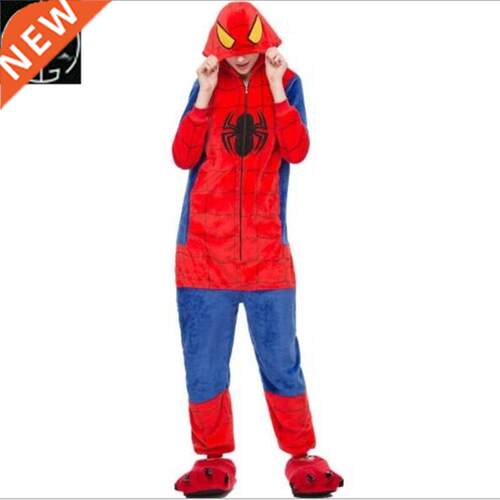 Unisex Winter Pajamas Kigurumi Spider-Man Costume Party