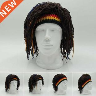 Hot Reggae Dreadlocks Skullies Unisex Jamaican Knitted Beani