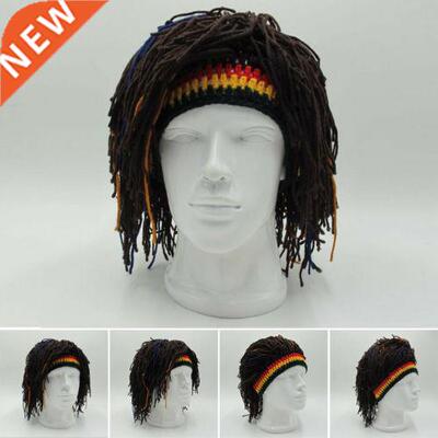 Hot Reggae Dreadlocks Skullies Unisex Jamaican Knitted Beani