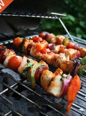 Stainless Steel Skewers Rack Holder Grills Dehydration