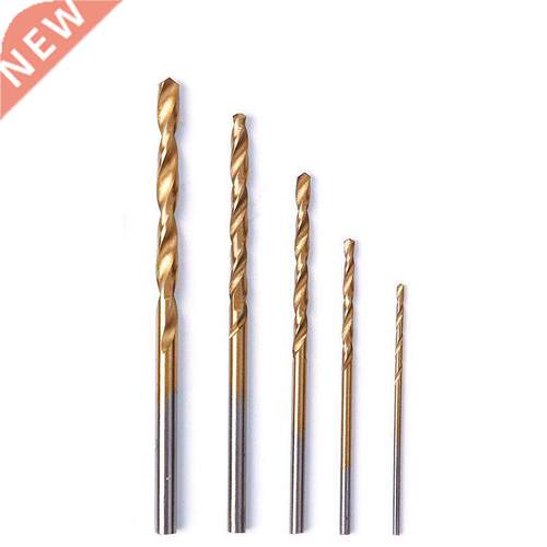 50pcs 1/1.5/2/2.5/mm Drill Bits Titanium Coated HSS High Sp
