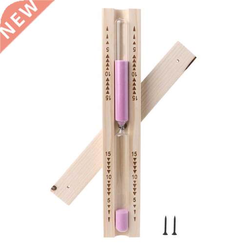 Wooden Sauna Hourglass 15 Minutes Sand Timer Countdown Clock