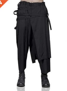 Nine-point trousers with straps, new men’s trousers, l