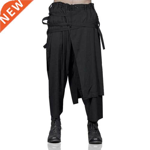 Nine-point trousers with straps, new men’s trousers, l