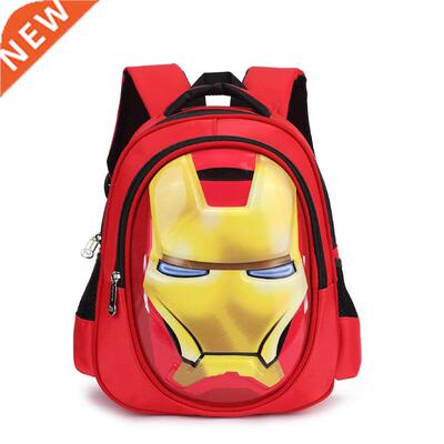 3D iron Man Student bag Boy Girl Schoolbag Teenagers High-ca