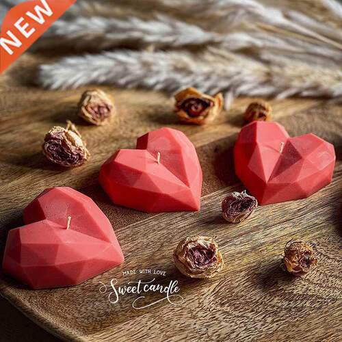 Aomatheay Candle Diamond Heat Candles omantic Dinne Va