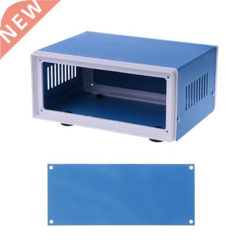 Blue Metal Enclosure Project Case  Junction Box 6.7 x 5.
