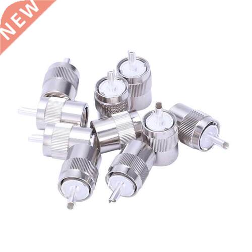 10pcs Connector UHF male PL259 plug solder RG8 RG21 LMR400