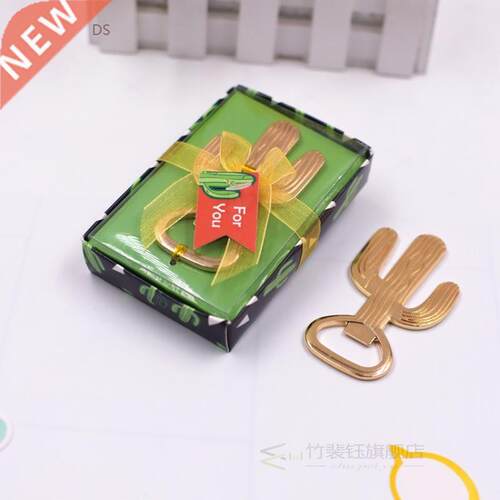 100pcs/lot new creative alloy cactus beer bottle opener adve