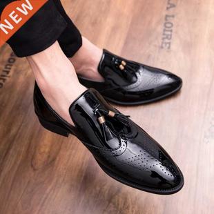 big size 47 Pointed Toe Formal Shoes Man Leather Oxfords Sp