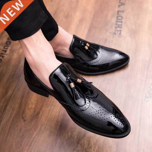 big size 47 Pointed Toe Formal Shoes Man Leather Oxfords Sp