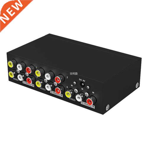 4-port RCA audio video AV splitter distributor 1 input to 4