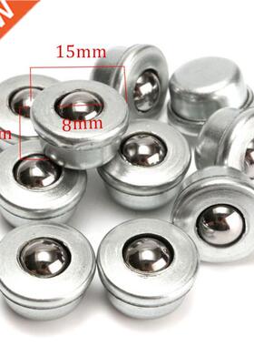 10Pcs 8mm CY-8H Metal Sliver Ball Transfer Bearing Unit Conv