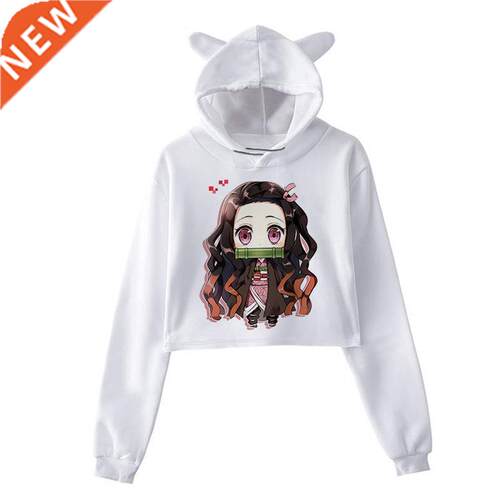 Kawaii Japanese Anime Demon Slayer Hoodies Female Harajuku C