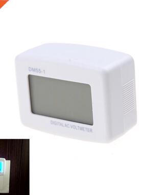 LCD Voltmeter Volt Monitor DM55-1 AC 80-300V Blue Lights LCD
