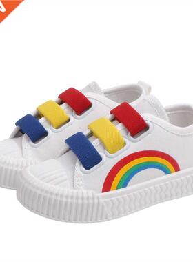 New Children Canvas Shoes Girls Running Sneakers Breathable