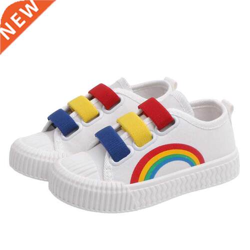 New Children Canvas Shoes Girls Running Sneakers Breathable