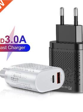 18W QC3.0 Fast Charging PD Quick Charger Adapter with USB-A