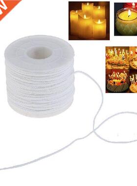 1 Roll 61M Cotton Candle Woven Wick White Candle Wick For