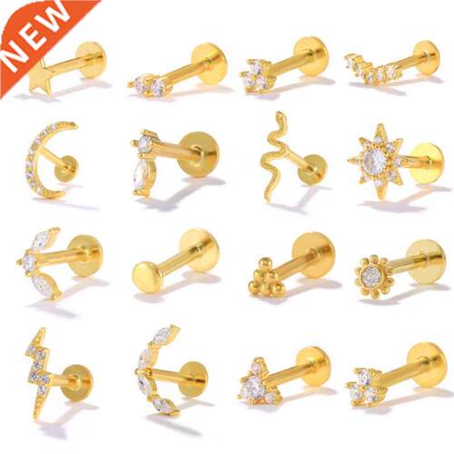CANNER 925 Sterling Silver Tragus Piercing Stud Earrings for