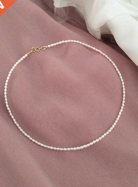 Lii Ji -5mm eal eal Choke Necklace 925 Steling Silve