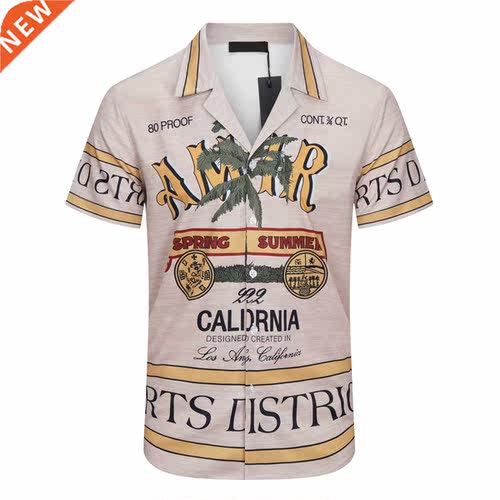 2022 rend Faion Hawaii ort Sleeve irt Men Coconut ree